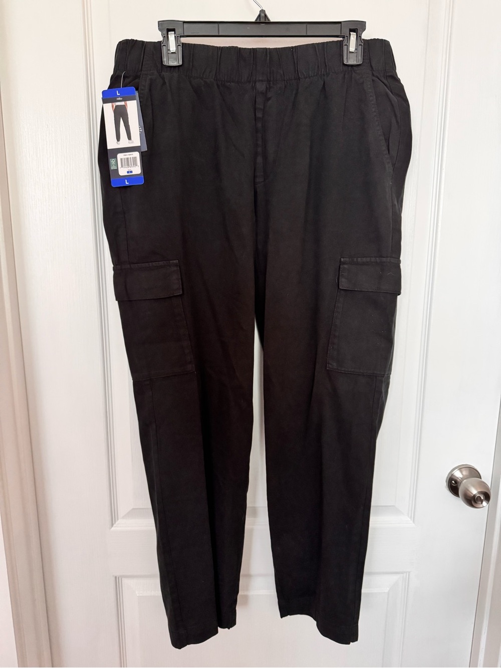GAP Black Straight Leg Twill Cargo Pants